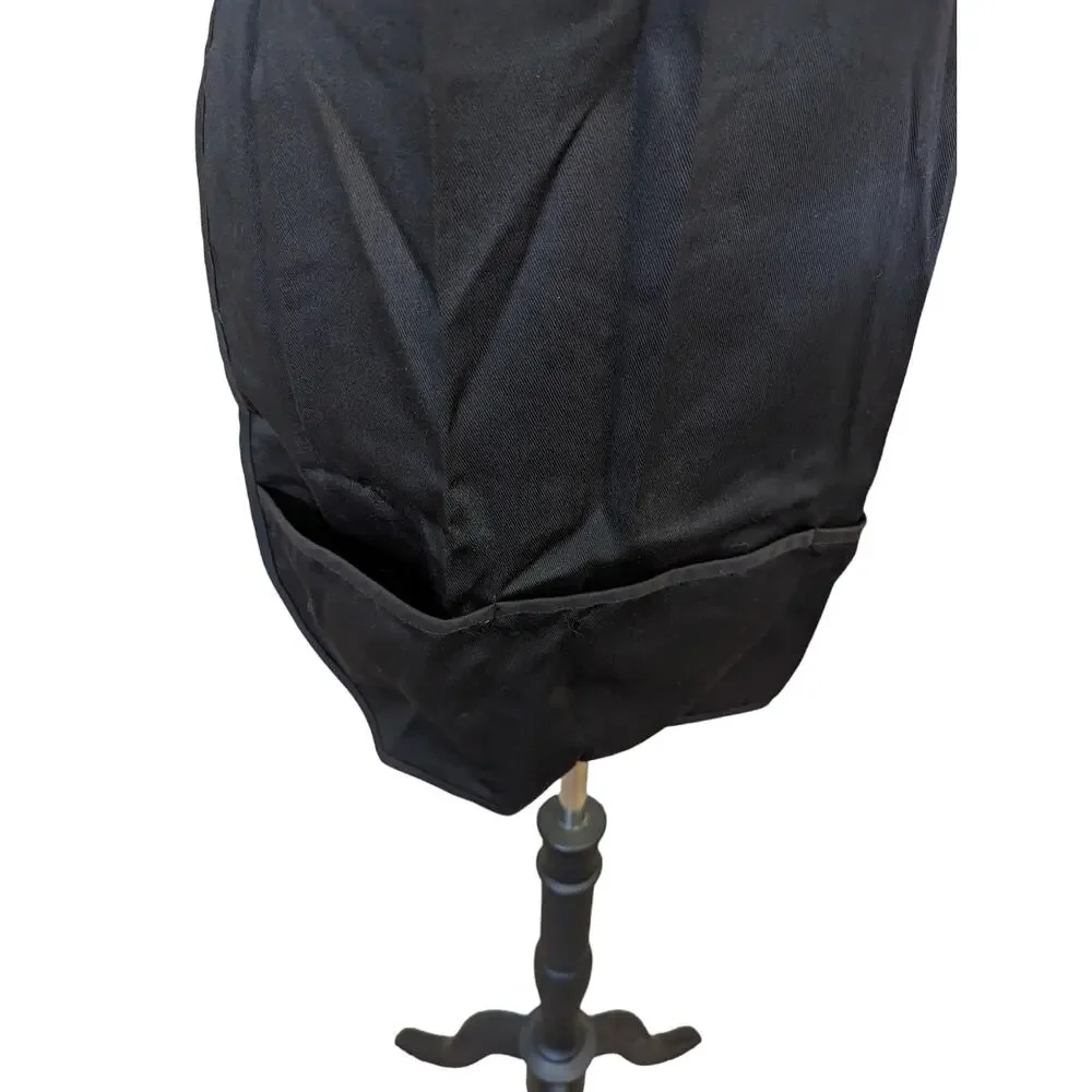 New Set of 4 Childs Apron with Pockets Black